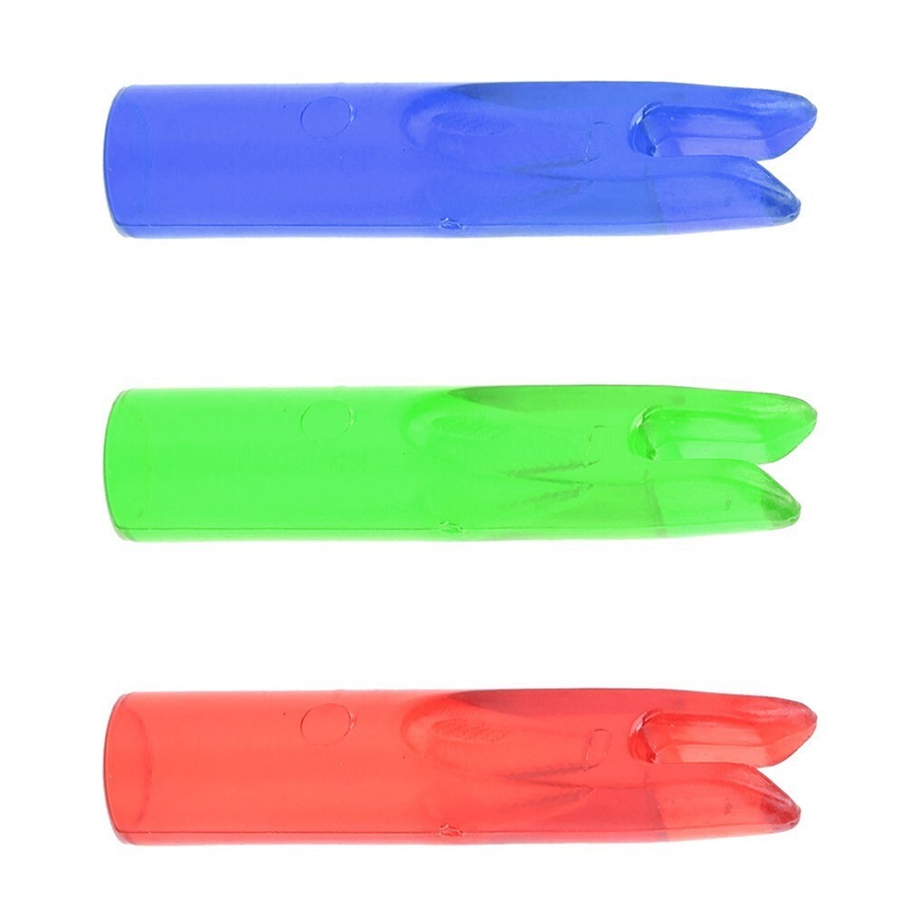 50Pcs Portable Plastic Bow  Nock Insert Tail Archery Accessory for 6mm