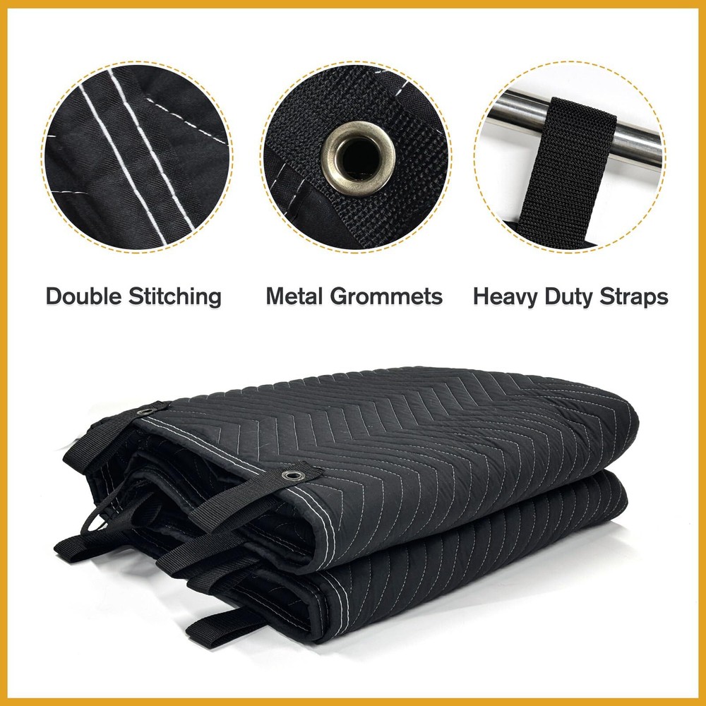72" x 40" Soundproof Blanket Grommets for Noise Reduction Studio