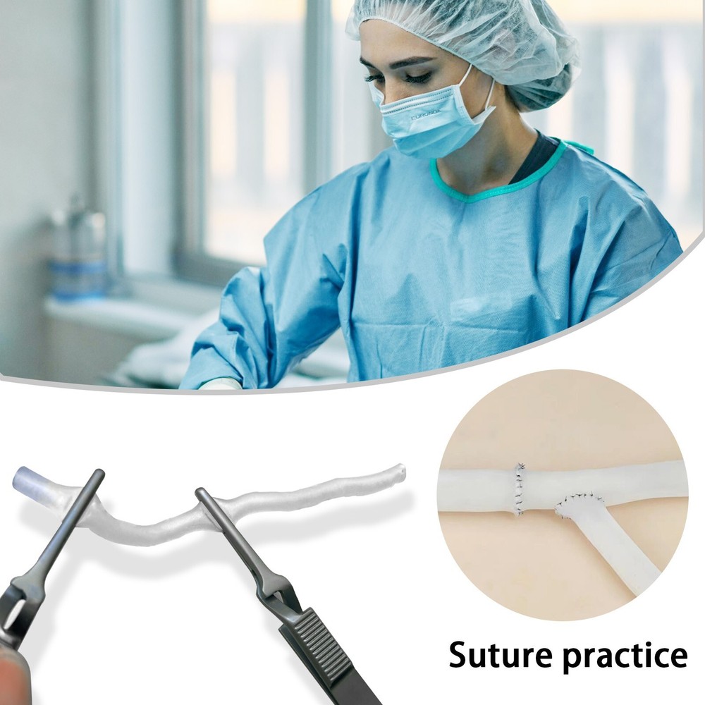 2PCS Human Vascular Model, Suitable Vascular Surgery Suturing Blocking Training