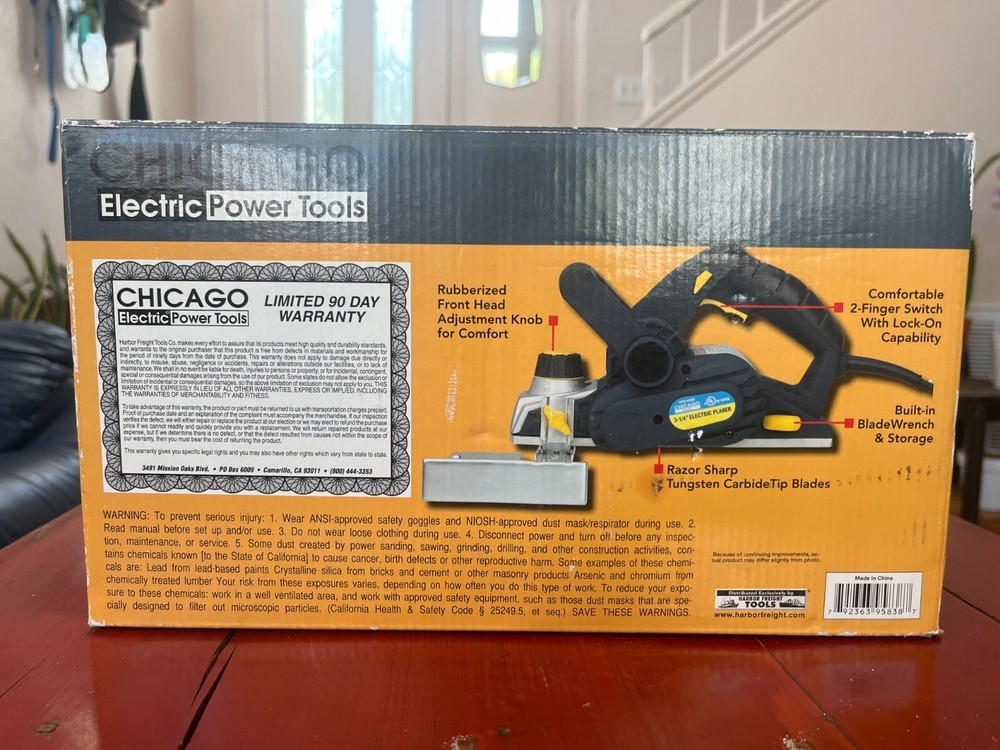 Chicago Power Tools 3-1/4" Electric Planer 95838