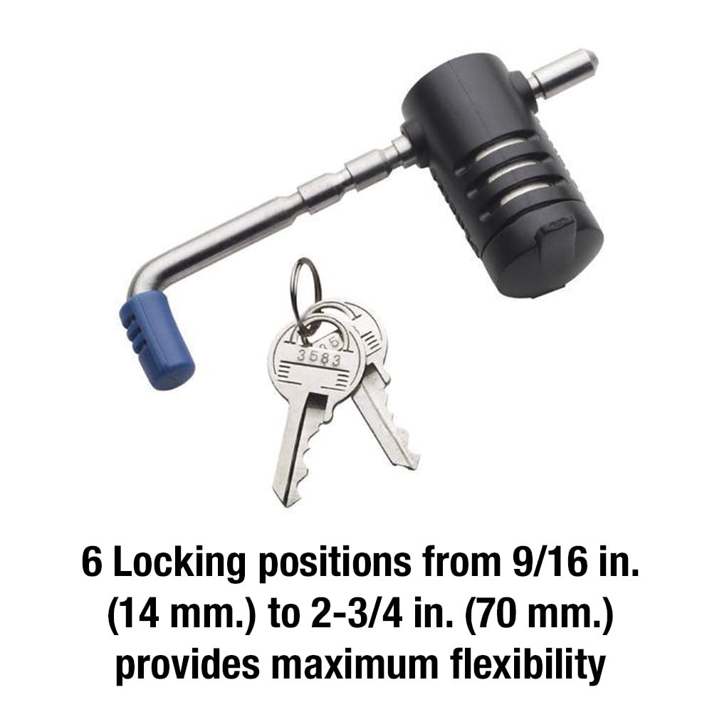 Trailer Lock Stainless Steel Adjustable Coupler Latch Master 2847DAT