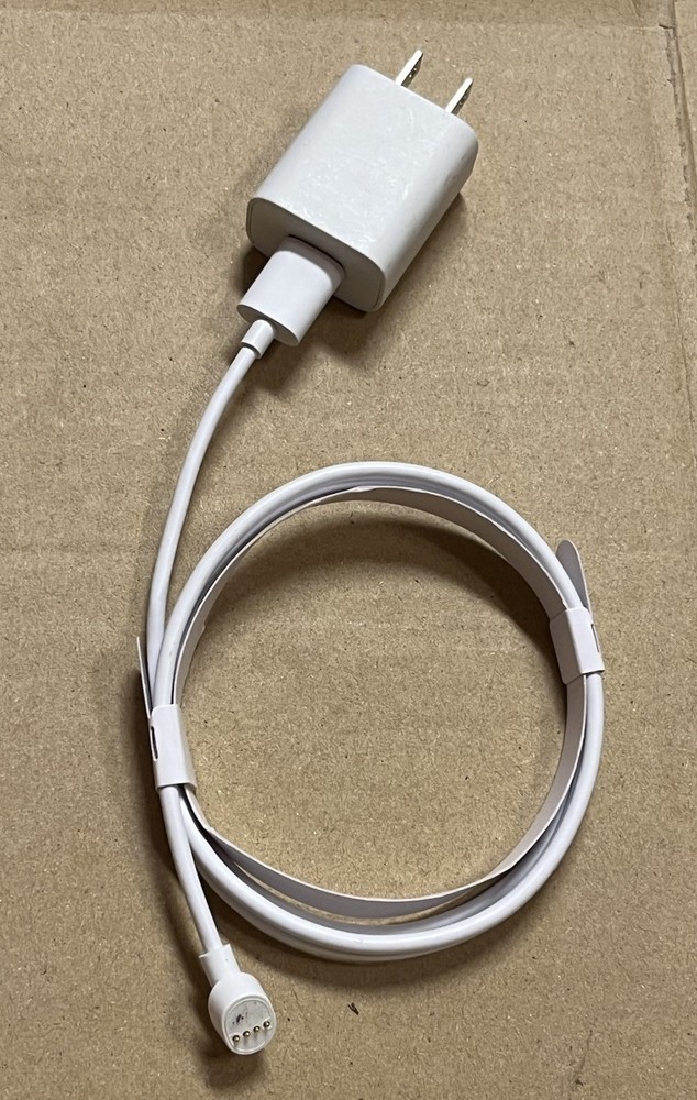 Google Nest Camera Charging Cable With A/C Block (Original/Genuine) 3FT.