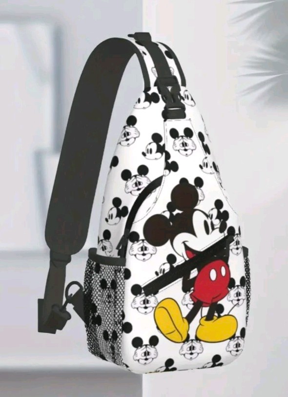 Disney Mickey Mouse Sling Backpack Crossbody Shoulder Bag