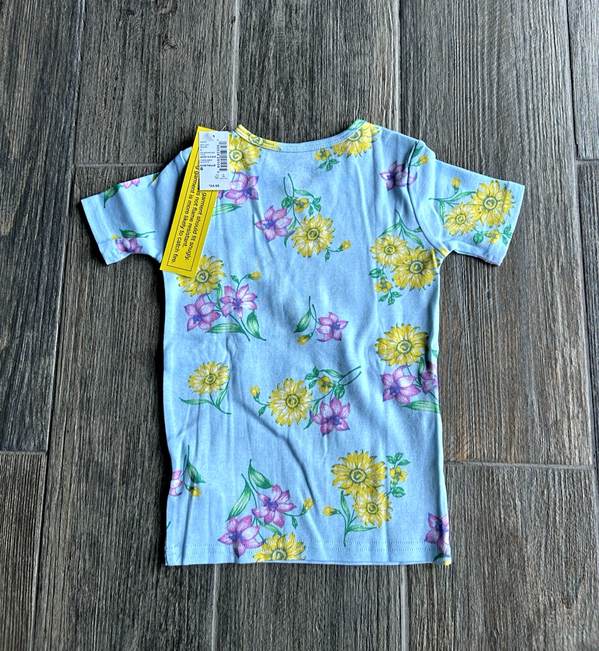 Children's Place Girl's Size 6 Flowered "Beautiful" Short Sleeve Long Pant Set