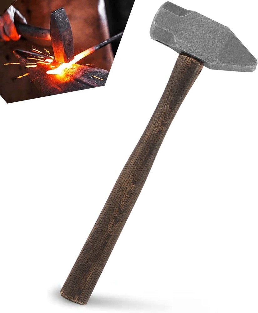 Blacksmith 4LB Handmade Forge Hammer for Farrier, Knife Maker, Tool Collector
