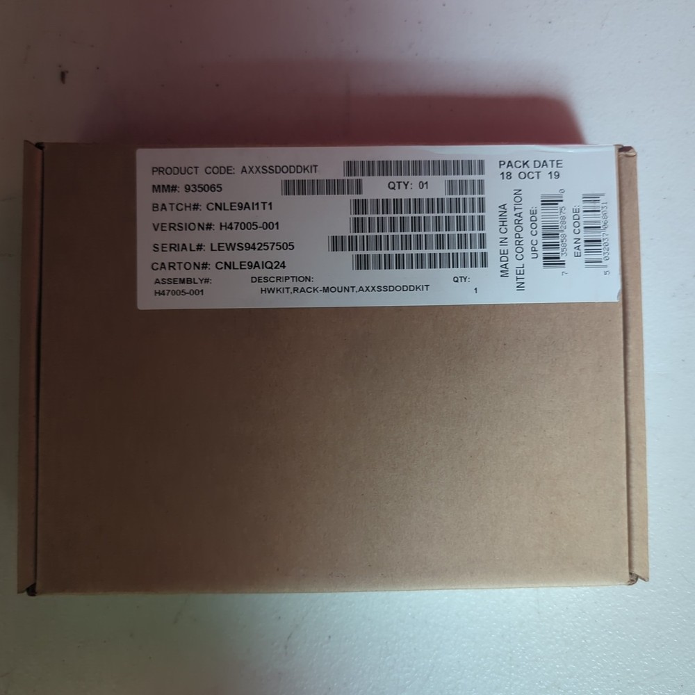 Intel AXXSSDODDKIT ODD Bay Bracket Kit for Single SSD Support NEW