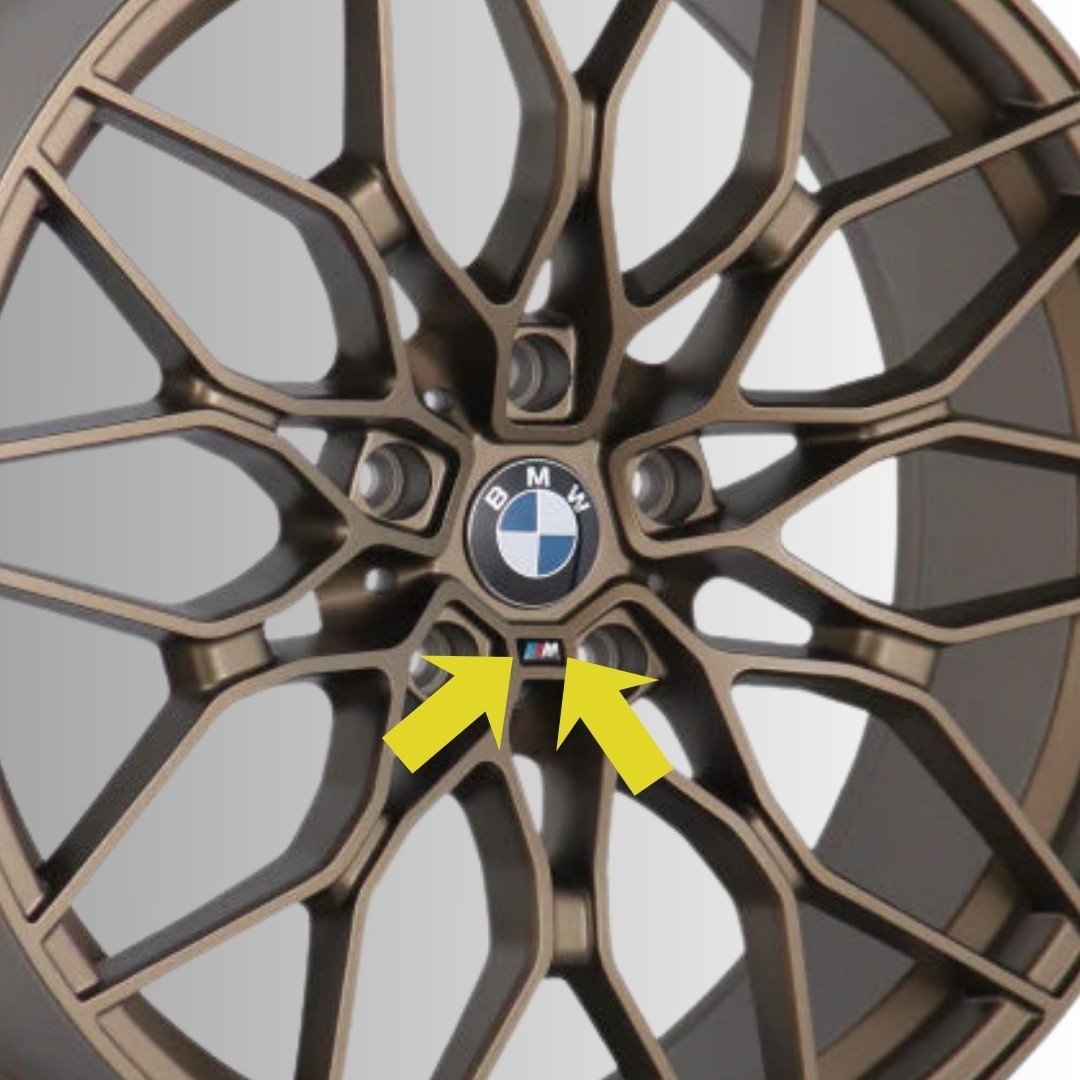 4 PCS For BMW M SPORT WHEEL M BADGE STICKER EMBLEM DECAL