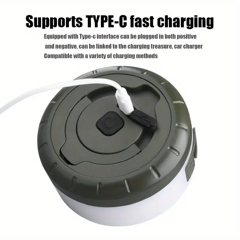 Multicolor Camping Lantern, Adjustable Brightness Tent Light with Carry Handle