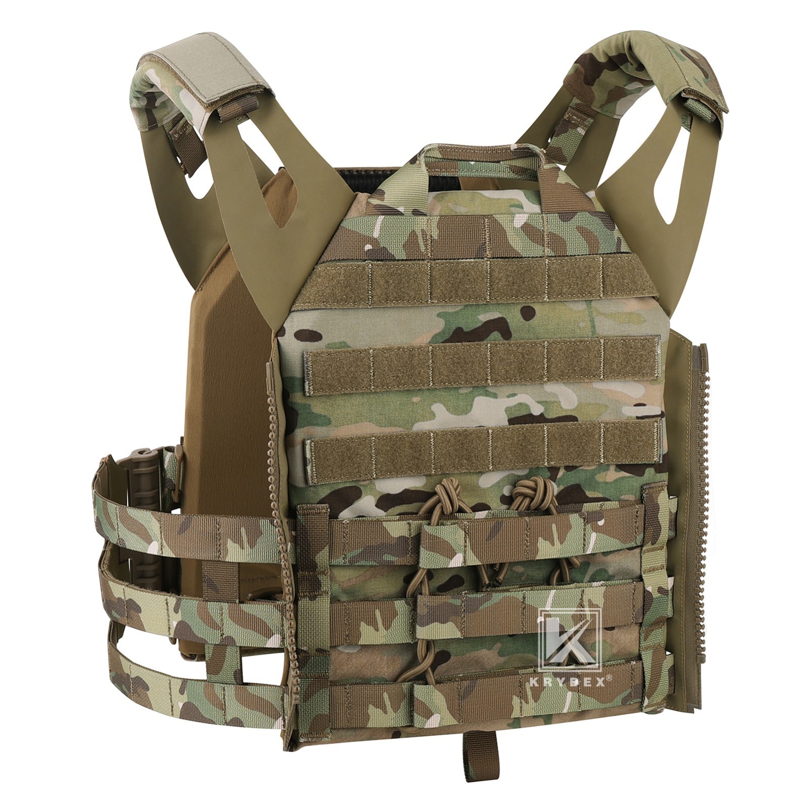 KRYDEX JPC2.0 Tactical Plate Carrier MOLLE Panel Quick Release Vest Camouflag MC