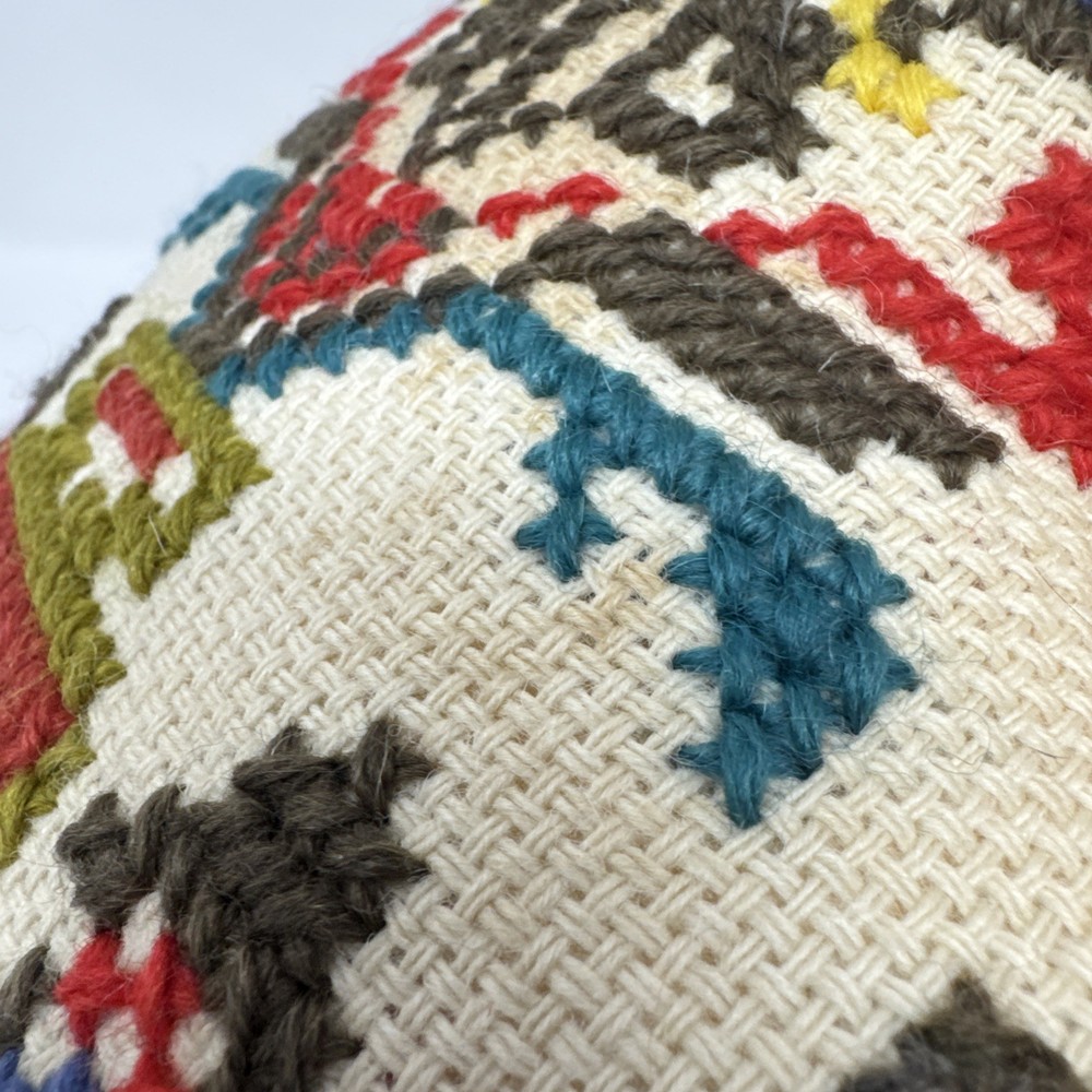 VINTAGE NEEDLEPOINT PILLOW HANDMADE