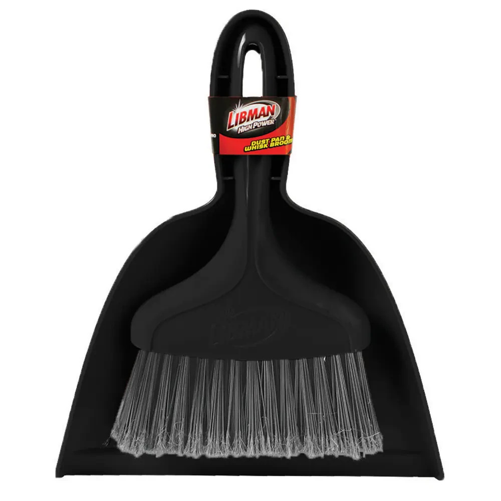 Libman Handheld Whisk Broom & Dustpan Set – Compact Plastic Cleaning Kit