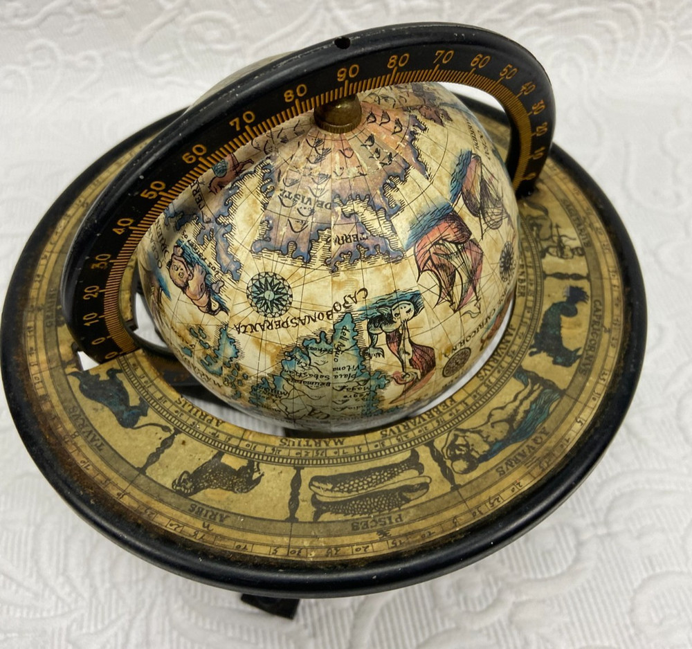 Decorative Vtg. 8 IN Terrestrial Tabletop Globe