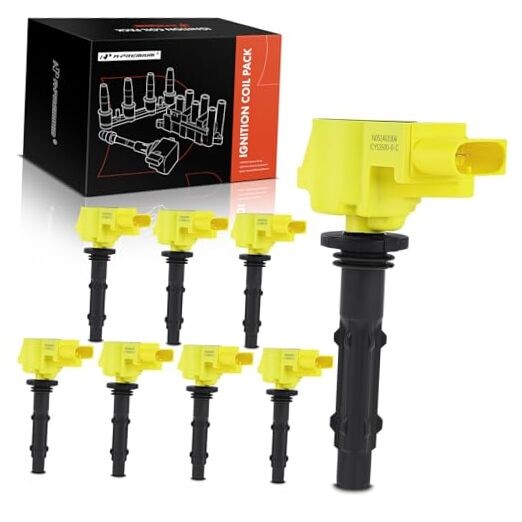 () Engine Ignition Coil Pack Compatible with Mercedes-Benz E550 2007 Yellow