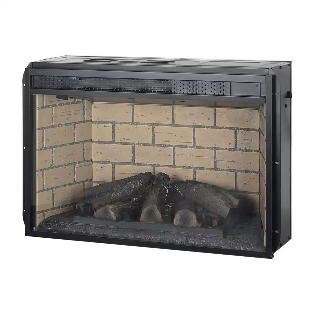 26 In. Ventless Electric Fireplace Insert with Remote Control