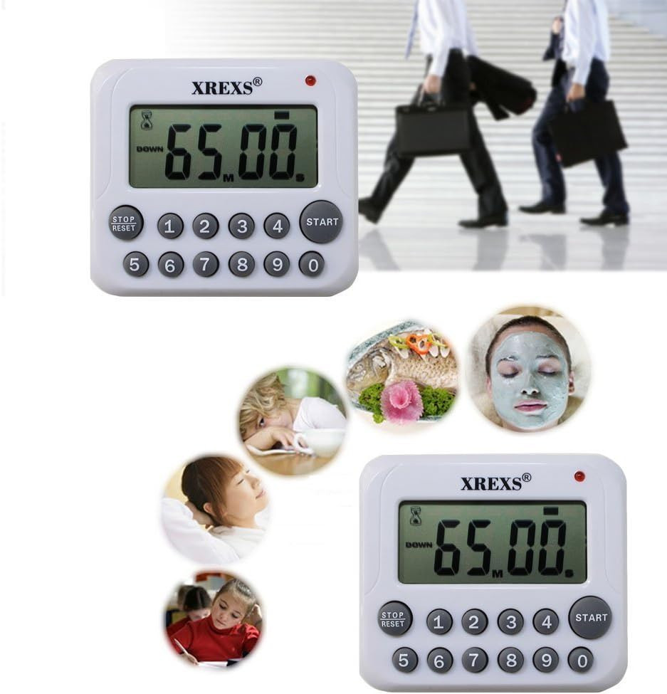 XREXS Digital Kitchen Timer Magnetic Countdown up Cooking Timer Clock with Magne