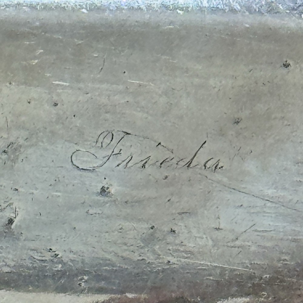 Vintage Silverplate Trinket/pin Tray Beaded Edge Personalized “Frieda”