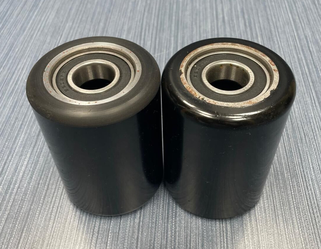 Lot of 2 x Millennium Pallet Truck Lift Stacker Load Wheels 83x111x25mm