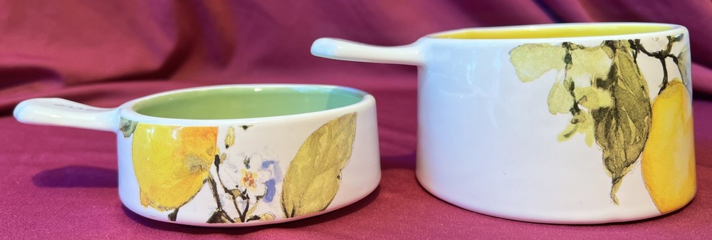 Lang Lemon Grove Earthenware Stacking Measuring Cups Susan Winget