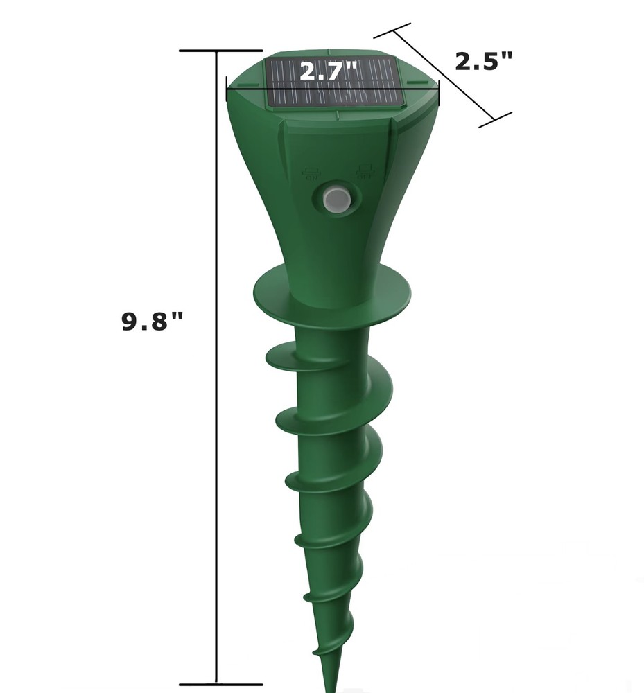 Drip Depot Solar Mole Repeller, 2 Pack