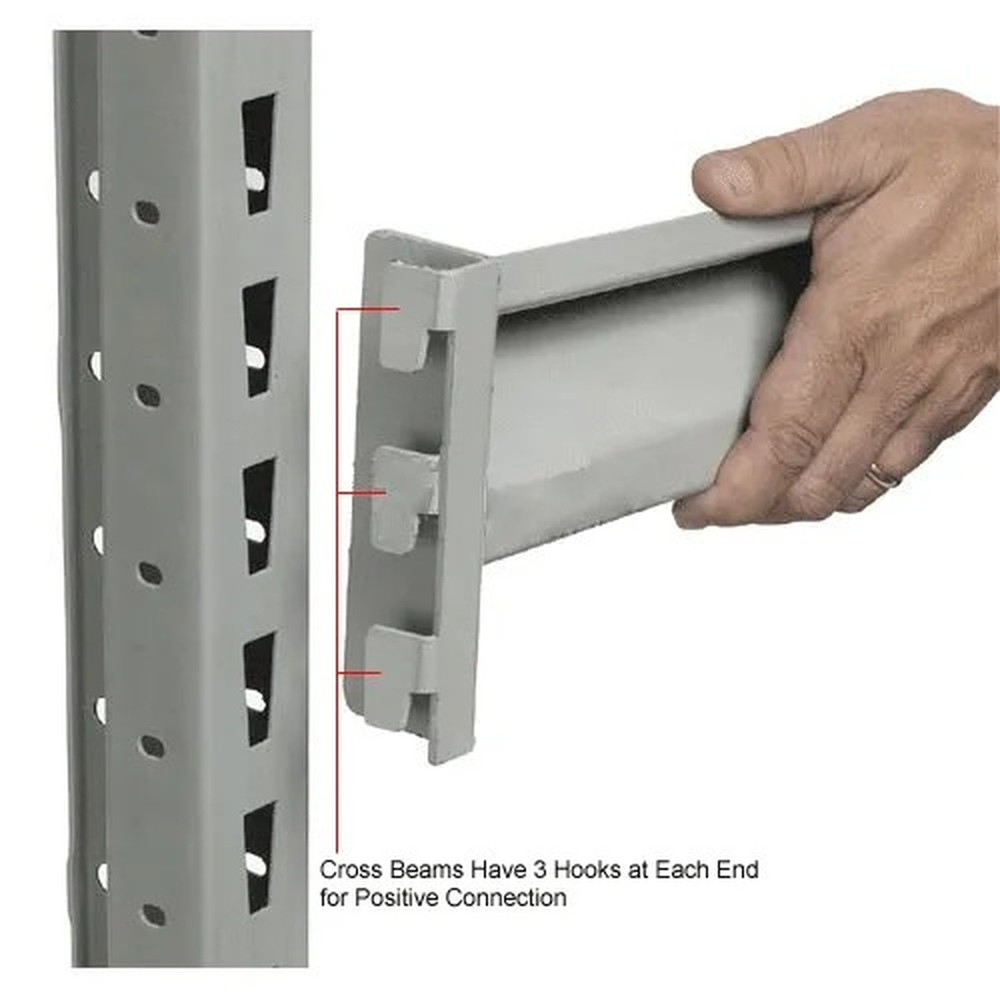 3 Level, Extra HD Bulk Storage Rack, Wire Deck, Starter, 60"W x 24"D x 96"H