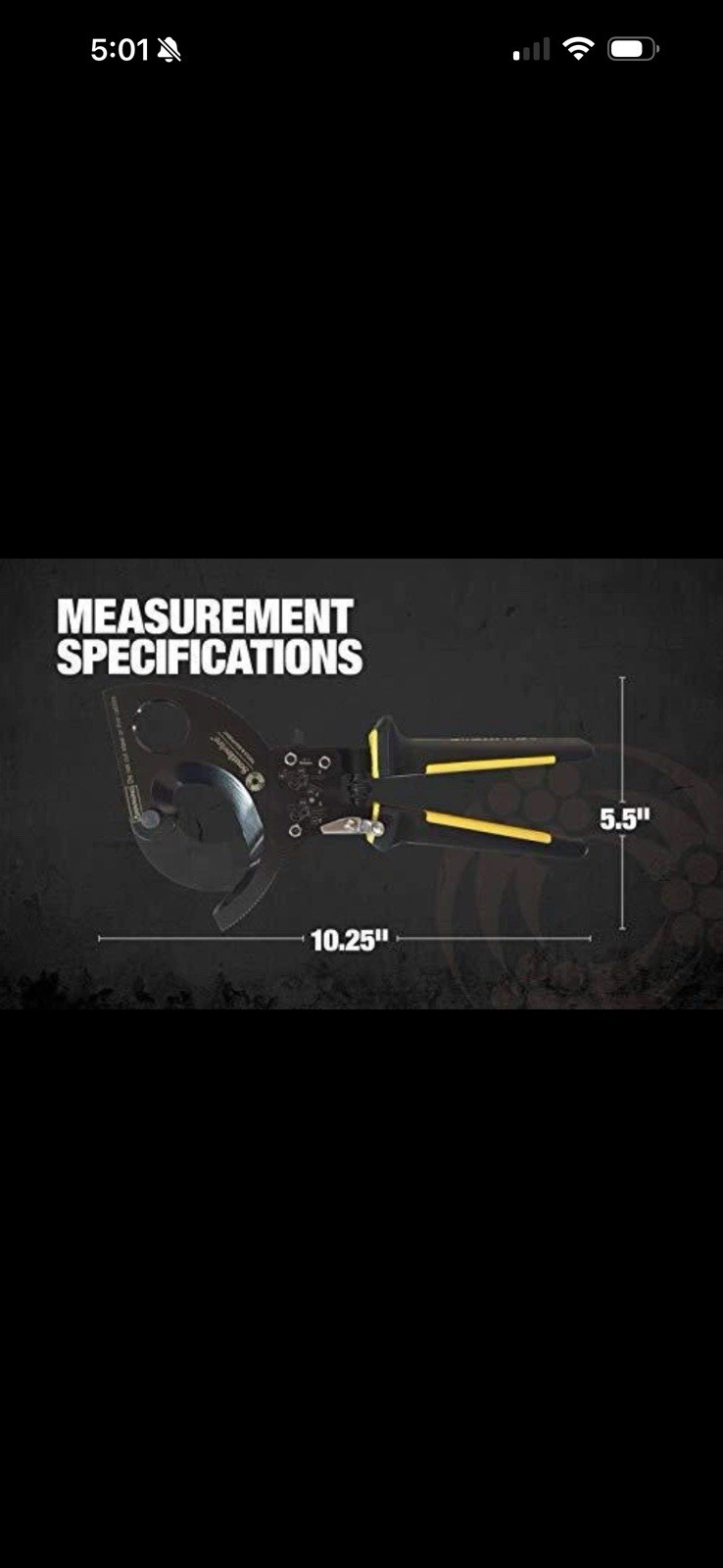 Southwire CCPR400 Heavy Duty Ratcheting Cable Cutters for 750 KCMIL Copper 10...