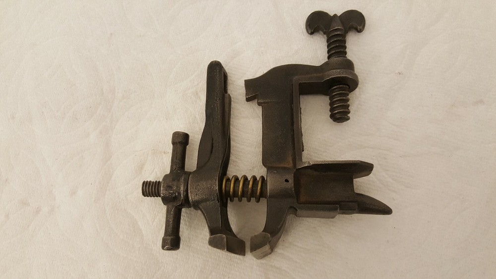 Antique tiny tabletop anvil vise small
