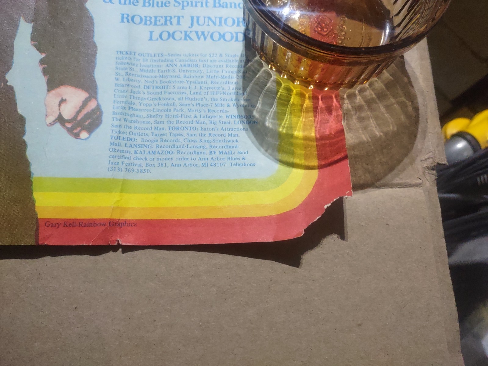 ORIGINAL 1974 ANN ARBOR BLUES & JAZZ FESTIVAL POSTER FEATURING JAMES BROWN