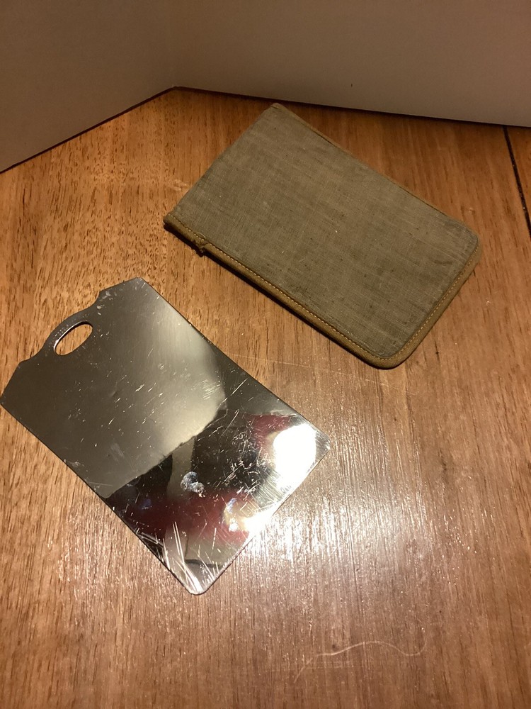 WWI Shaving Mirror in Case