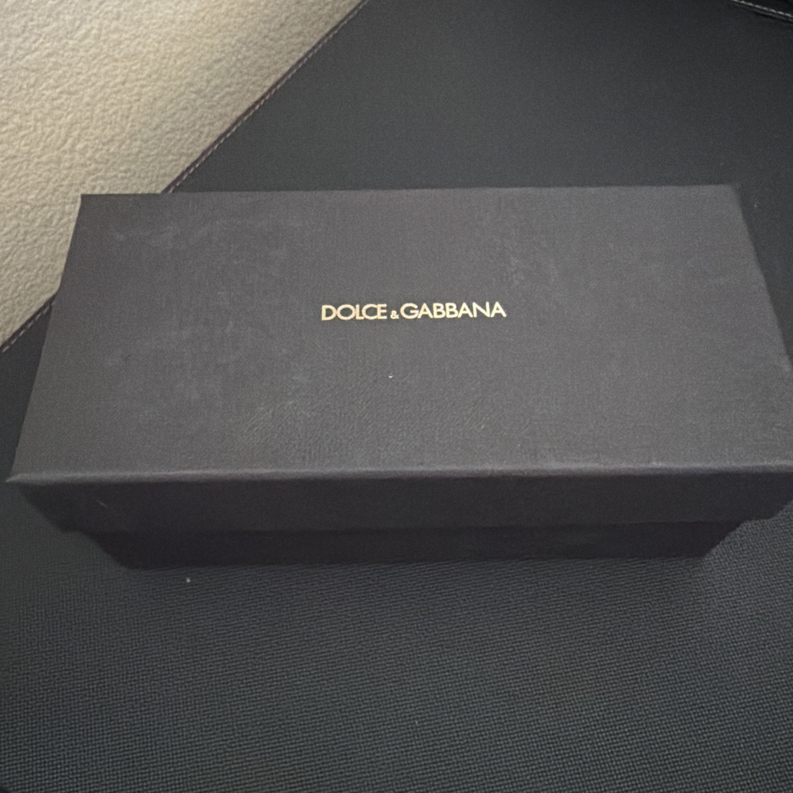 NEW DOLCE & GABBANA BLACK AUTHENTIC EYEGLASSES SUNGLASSES CASE W/CLOTH