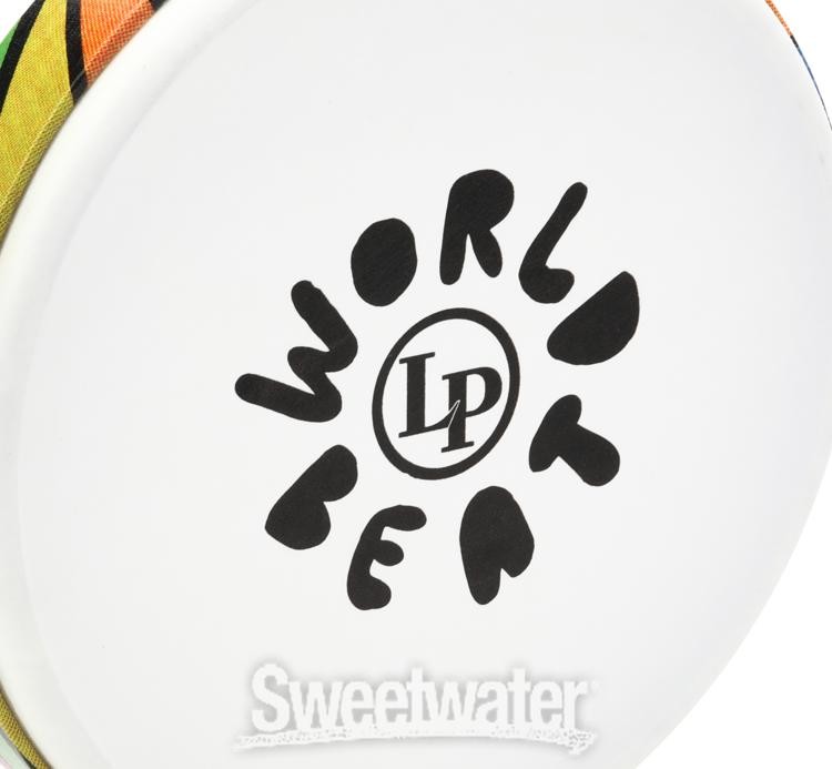 Latin Percussion World Beat Frame Drum - 10 inches, Multicolor