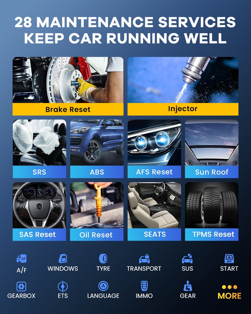 MUCAR VO7 Bidirectional Scanner OBD2 Full System Diagnostic Tool ECU Coding 2024