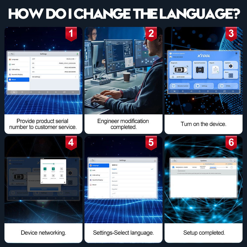 2026 XTOOL IP616 Key Programmer OBD2 Scanner Full System Diagnostic Tool CAN FD