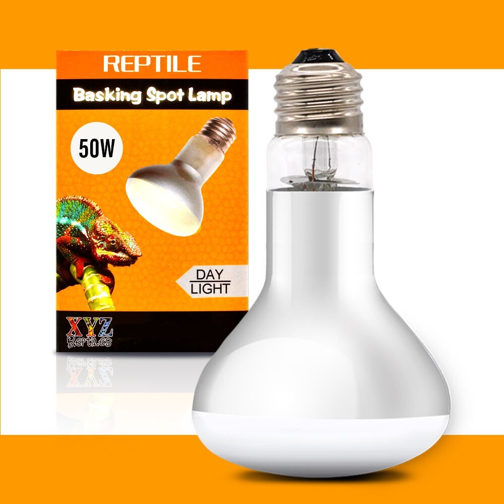 UVA Reptile Heat Lamp 50 Watt Bulb Basking Light XYZReptiles