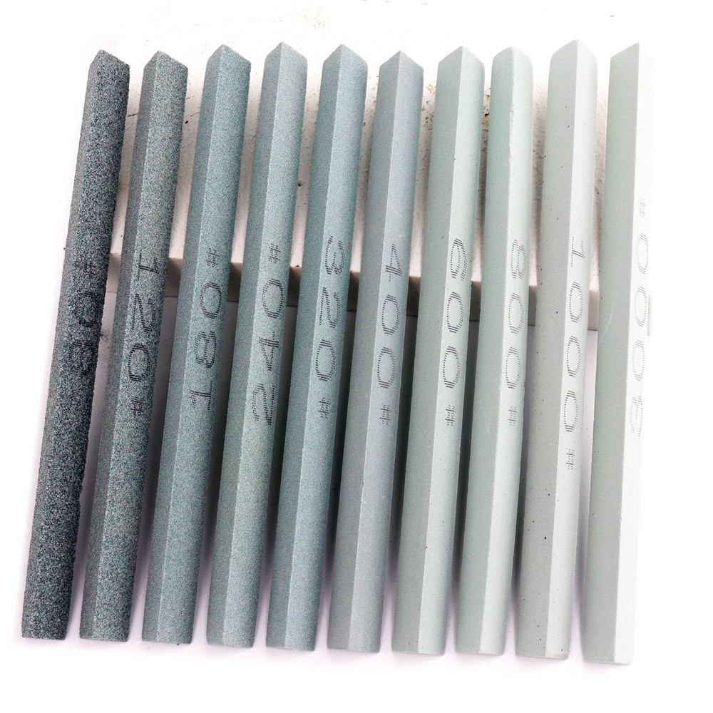 Triangular & Rectangular Sharpening Stone 150mm | 1 or 10-Pack Selectable Grits