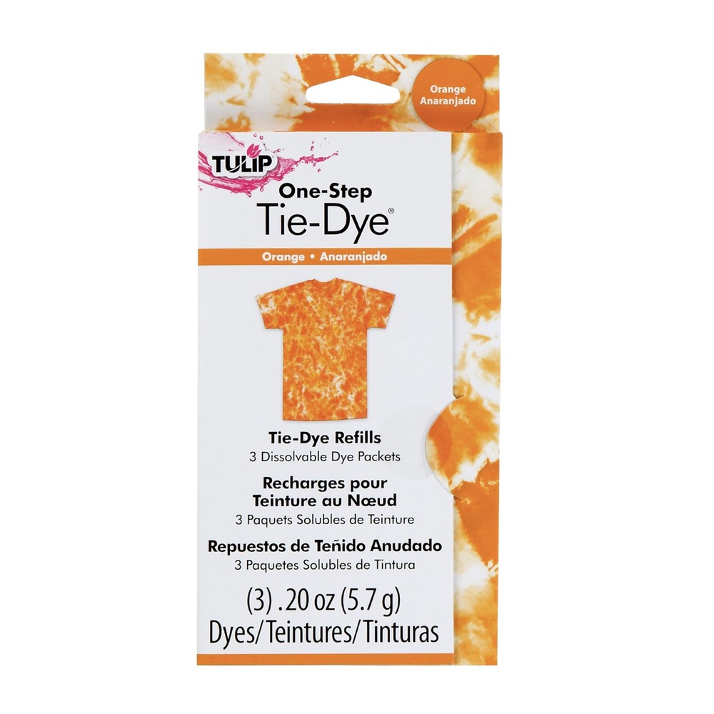 Orange Tie-Dye Kit Refill Packs for Vibrant DIY Projects