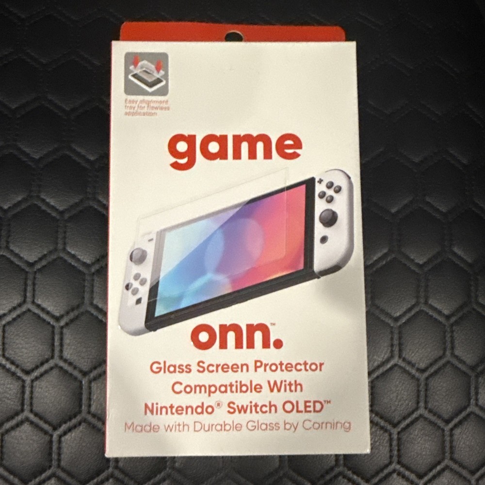 Onn. Corning Glass Screen Protector for Nintendo Switch OLED
