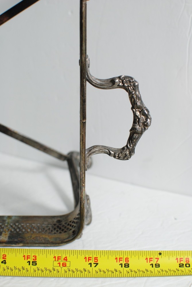 Vintage Silver Plated Footed Rectangular Casserole Serving Tray with Lid 14.25