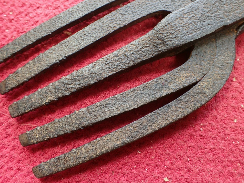 Primitive Antique Blacksmith Hand Forged Eel, Fish or Frog with Socket End