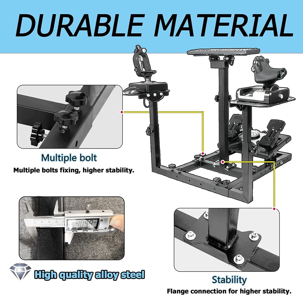 Zootopo Flight Simulator Cockpit Stand Fit Thrustmaster HOTAS Warthog Logitech