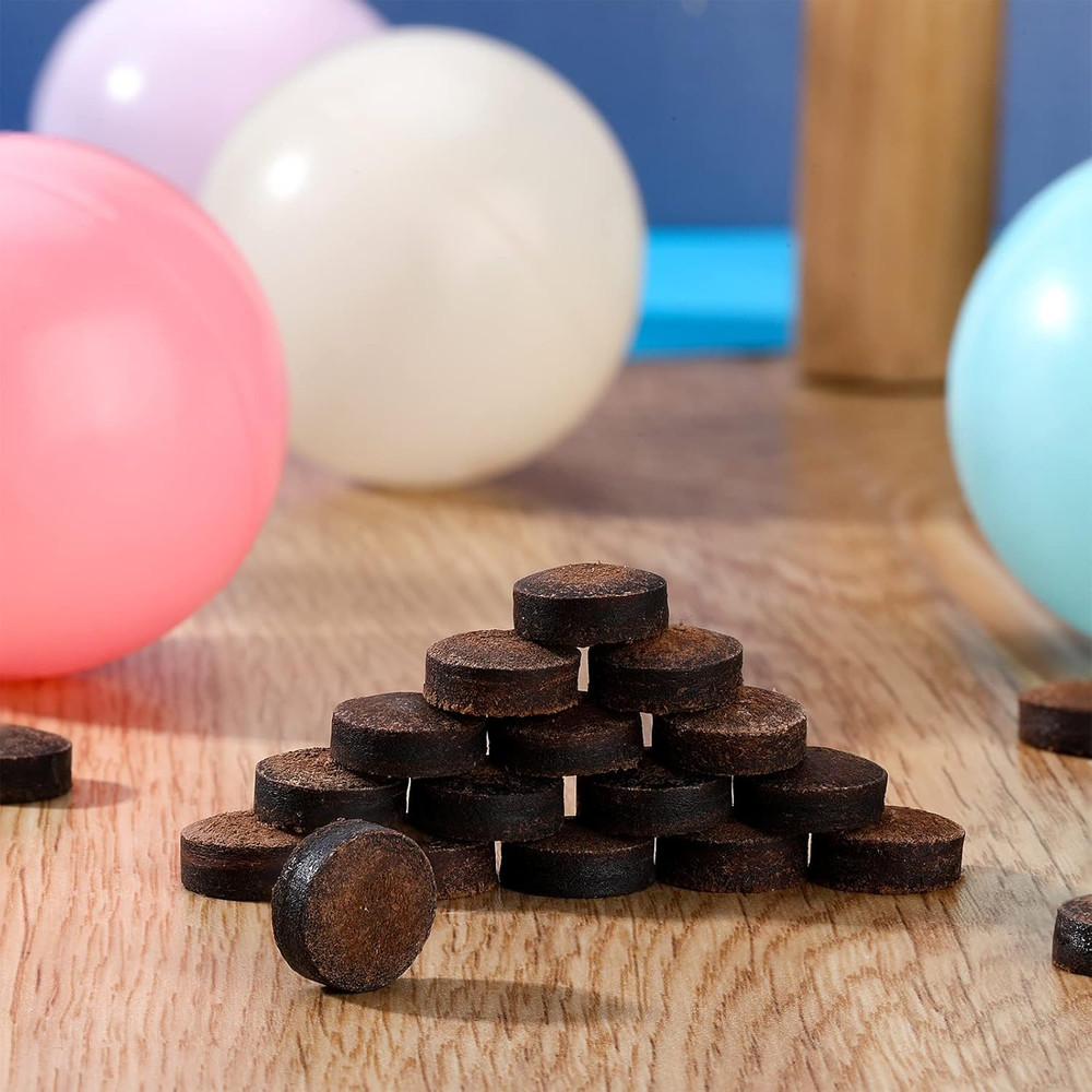 Gejoy 20 Pcs Billiard Pool Cue Tips Replacement Kit Pool Stick Tips with Storage