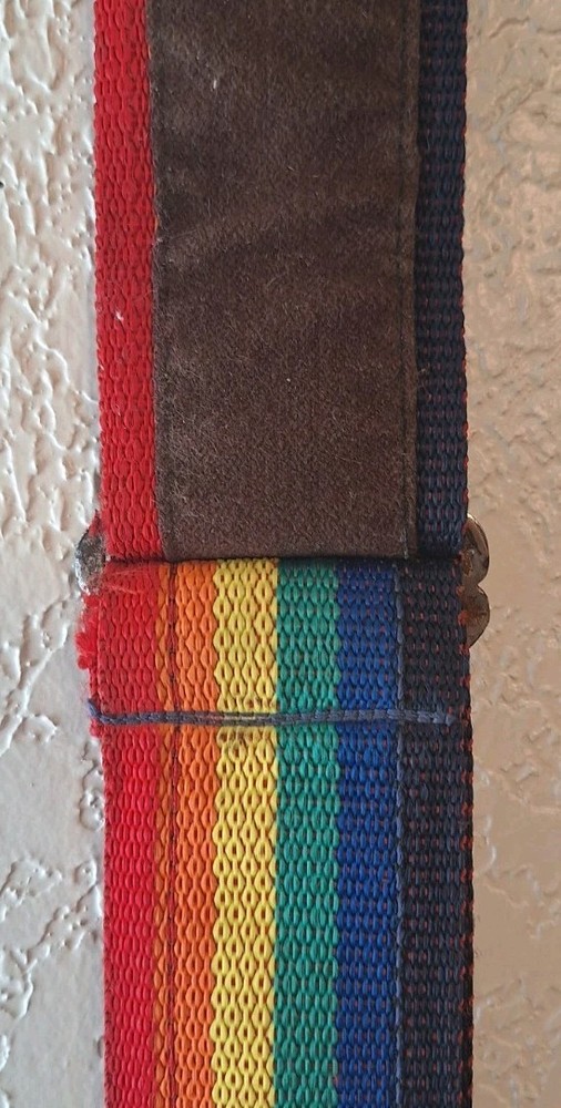 Wide Woven Multi-color Camera Strap