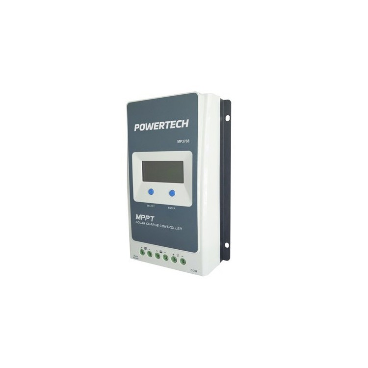POWERTECH 12V/24V 30A MPPT Solar Charge Controller with LCD display for lead ...