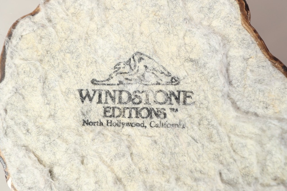 Large Purple Wizard 13” By Peña 1986 Windstone Editions