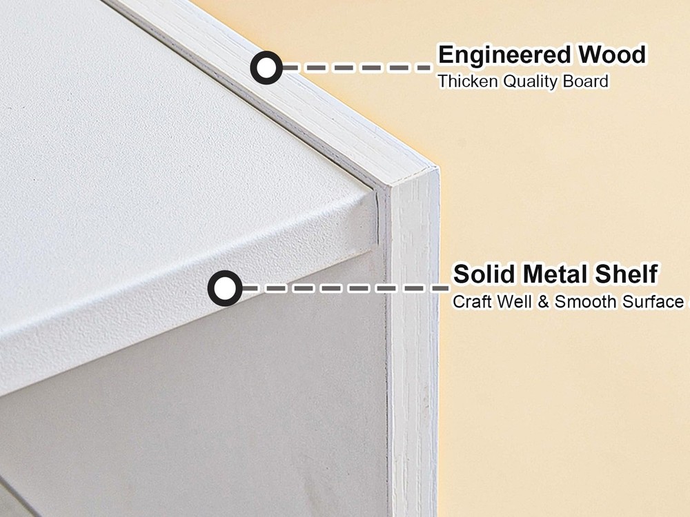 White Shoe Rack Organizer for Closet, 2-Tier Expandable Shoe Shelf, Stackable...