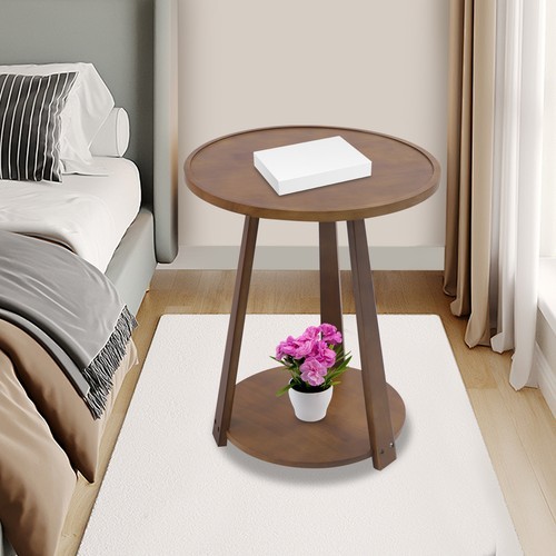 50x60cm Round Side Table, Side Table for Small Spaces, Modern Couch End Table