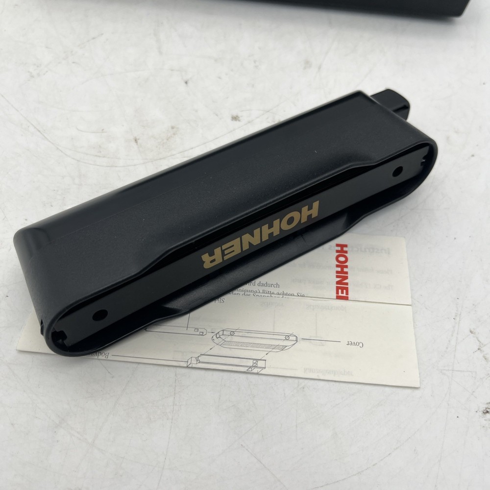 Hohner CX12 Black Chromatic Harmonica with Case