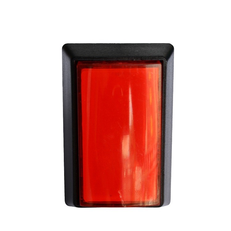 Red Arcade Square Rectangle Buttons LED Push Illumilated With Microswitch aa