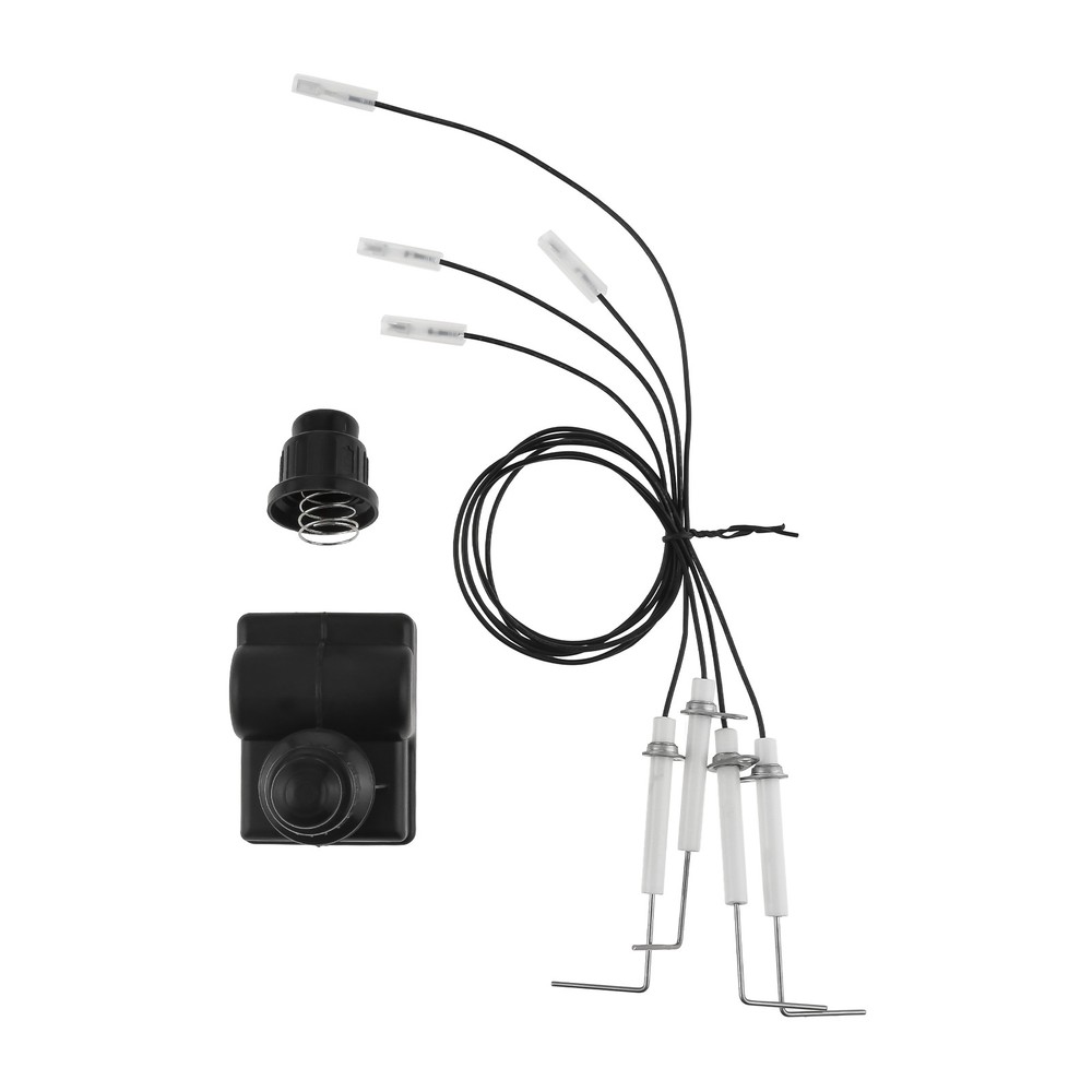 BBQ Gas Grill Igniter Assembly Spark Generator & 4Pcs Electrode Ignitor Wire Set