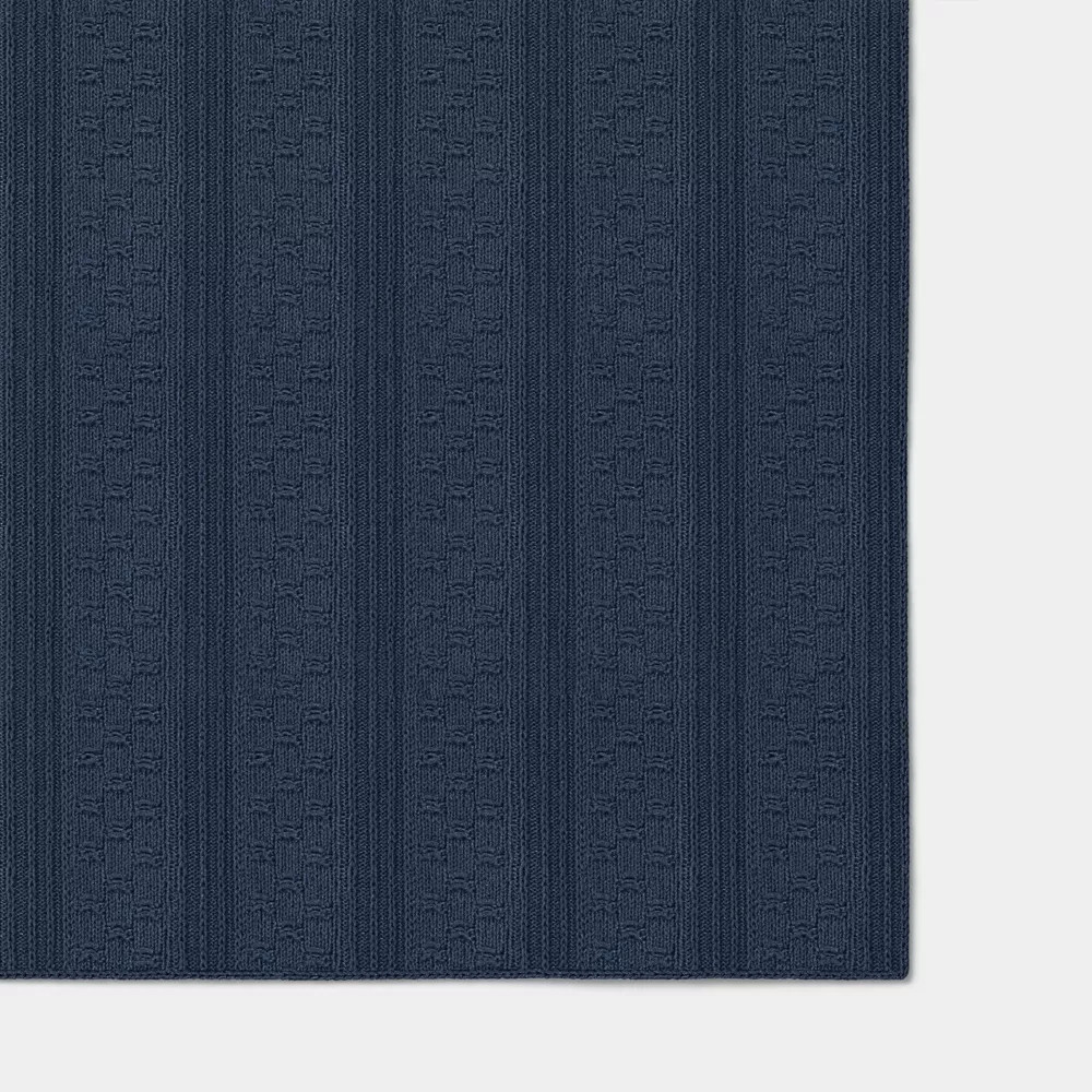50"x60" Dimensional Knit Throw Blue - Threshold