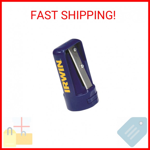 IRWIN Carpenter Pencil Sharpener (233250), Blue